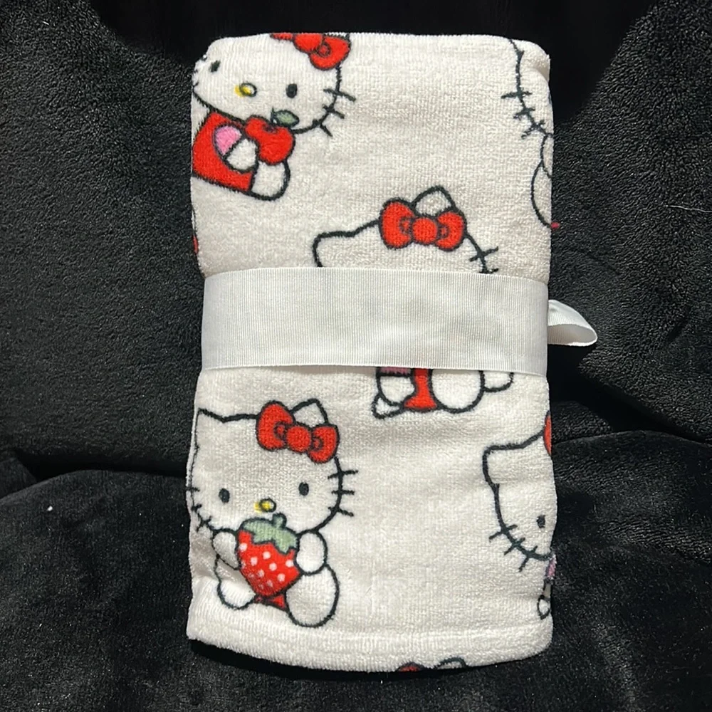New Hello Kitty Strawberry 2 pack Hand Towels